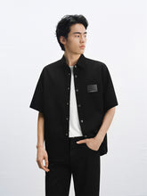 Men's Printed Mercerized Denim Shirt